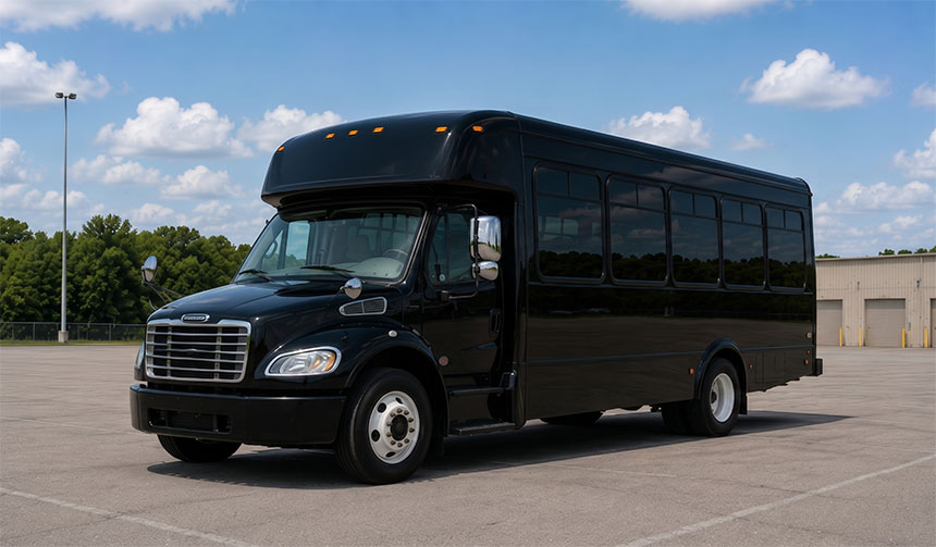 18-passenger minibus available for charter in Carmel, IN