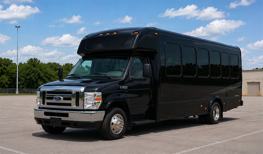 20-passenger minibus available for charter in Carmel, IN