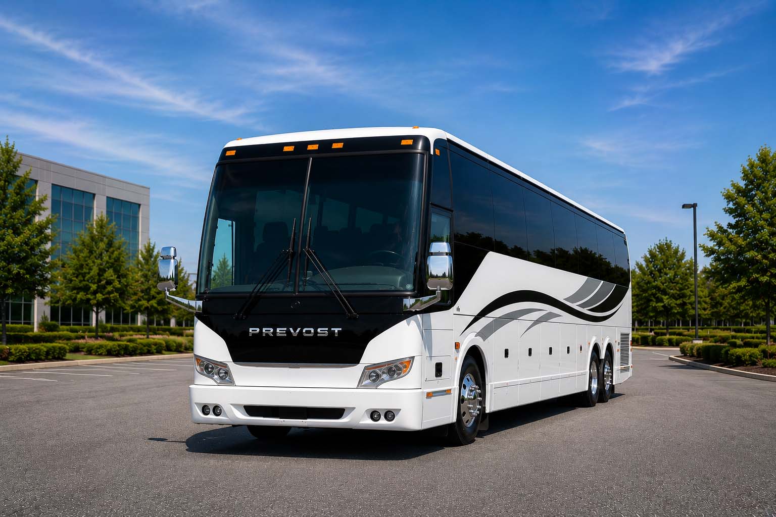 Charter bus rental in Carmel, IN